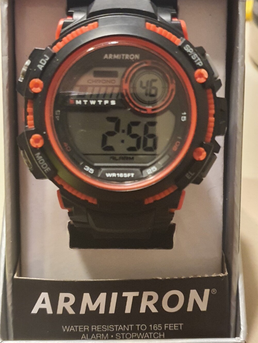 Armitron Pro Sport Red/Black Digital Alarm Chrono Men's Watch